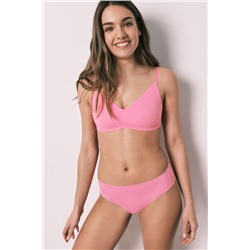 Braga culotte microfibra clean cut coral
