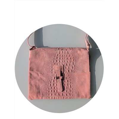 Итальянская сумка из натуральной кожи с выделкой под крокодила PELLE 17-06 COCO ANTIQUE