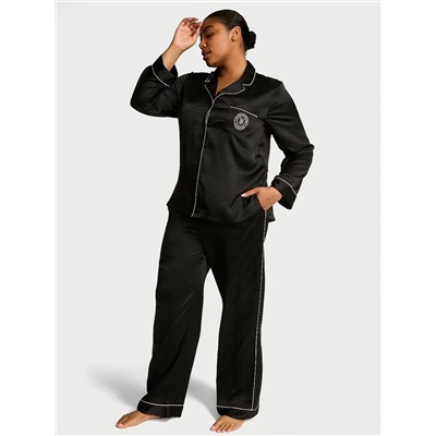 Victoria's Secret Glazed Satin Long Pajama Set