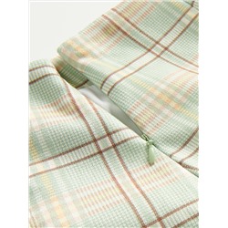 Checked mini skirt