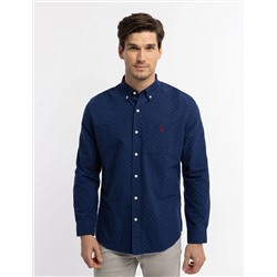 DOT PRINT LONG SLEEVE OXFORD SHIRT