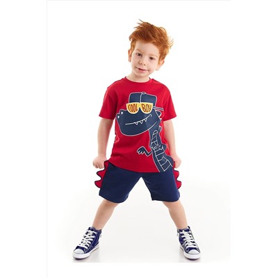 DenokidsCool Dino Erkek Çocuk T-shirt Şort Takım