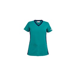 UA Best Buy Scrubs V-Neck Top w/ Knit Side Panels