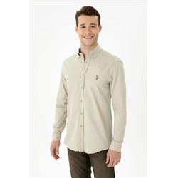 Erkek Taş Uzun Kollu Gömlek