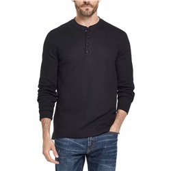 WEATHERPROOF VINTAGE Men's Long Sleeved Waffle Henley T-shirt