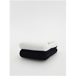 Socken mit hohem Baumwollanteil, 2er-Pack