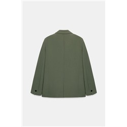 STRAIGHT BLAZER WITH SHOULDER PADS