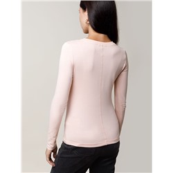 Лонгслив из премиального хлопка с эластаном