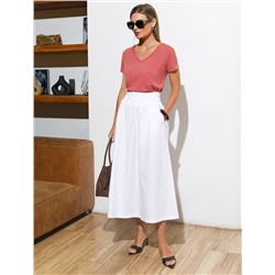 Футболка из премиального хлопка с V-образным вырезом