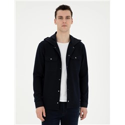 Siyah Regular Fit Örme Hırka