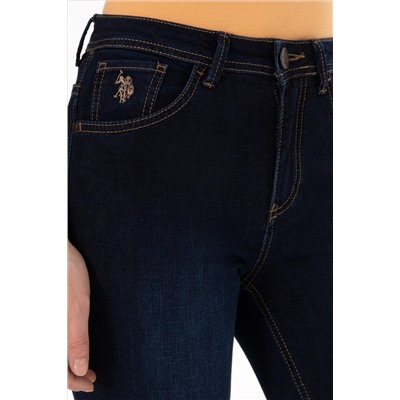 Kadın Koyu Mavi Skinny Fit Jean Pantolon