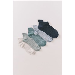 Pack 5 calcetines cortos azules