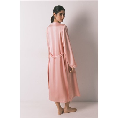 Bata midi satén rosa