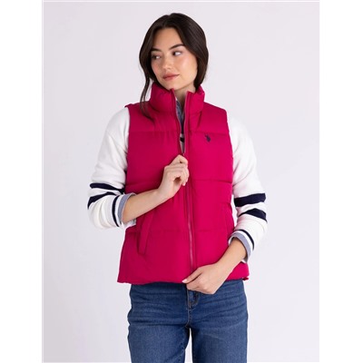 CLASSIC PUFFER VEST WITH ZIP POCKETS