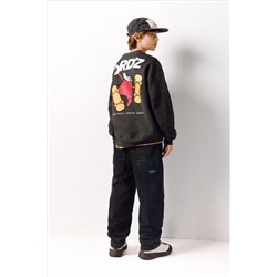 LOOSE FIT TWILL TROUSERS