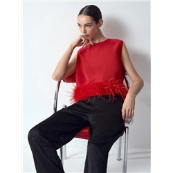 Топ с перьями, B3176/redswan