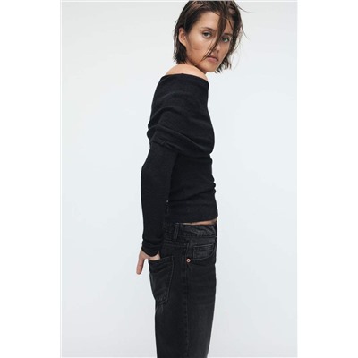 Женский свитер с открытыми плечами 2 цвета ЗАР*А