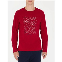 Bordo Pijama Takımı