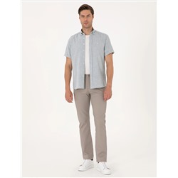 Taş Regular Fit Beli Lastikli Kanvas Pantolon