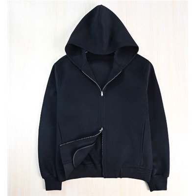 Мужское элегантное двухстороннее шерстяное пальто на молнии с капюшоном  Massim*o Dutti