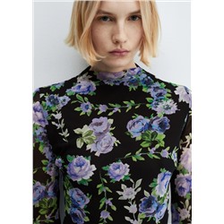 Vestido asimétrico flores