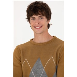 Erkek Açık Haki Kazak