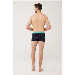 U.S. Polo Assn. Erkek Lacivert - Mint - Antrasit Melanj 3 Lü Boxer 80446