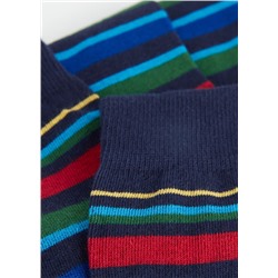 Kurze Herrensocken mit Streifenmotiv