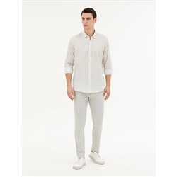 Yeşil Regular Fit Uzun Kollu Gömlek