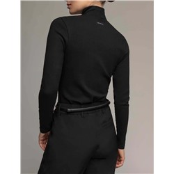 WHITE LABEL ESSENTIAL MOCK NECK RIB TOP