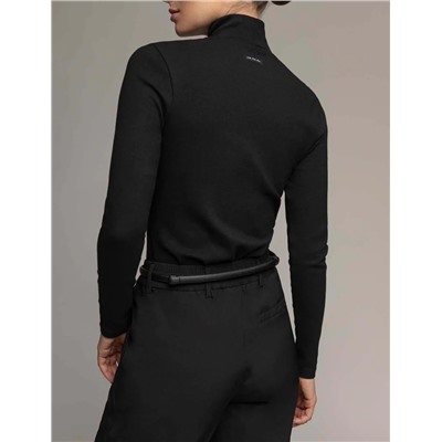 WHITE LABEL ESSENTIAL MOCK NECK RIB TOP