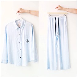 Пижама рубашка + штаны хлопковой фактуры  ВИКТОРИЯ СИКРЕ*Т