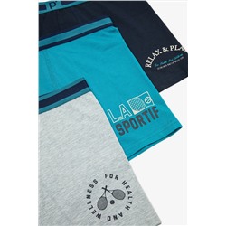 Penti Slogan 3lü Çok Renkli Boxer