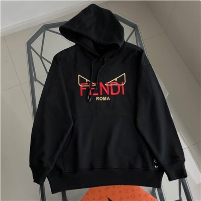 Толстовка худи с объемной вышивкой Fend*i 👀   Унисекс модель
