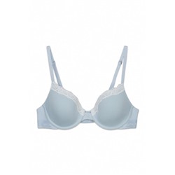 Sujetador clásico algodón canalé azul BEAUTIFUL