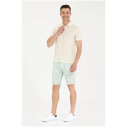 Erkek Krem Polo Yaka Tişört