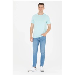 Erkek Nil Basic Bisiklet Yaka Tişört