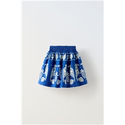 BIRD PRINT SKIRT