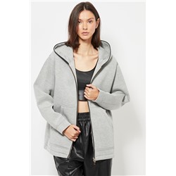 Sudadera con capucha - Gris jaspeado