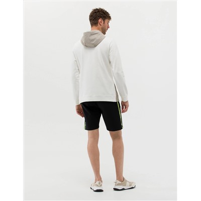 Siyah Slim Fit Örme Şort