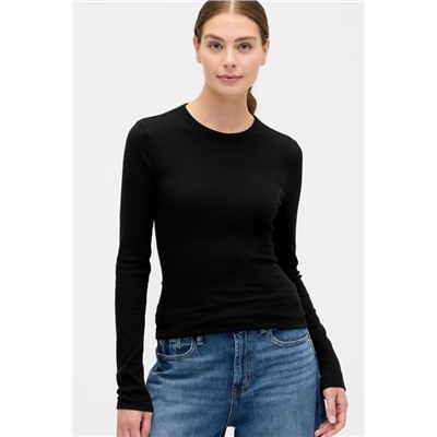 Essential Ribbed Crewneck T-Shirt