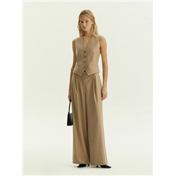 Брюки широкого кроя с добавлением шерсти, D460/ant