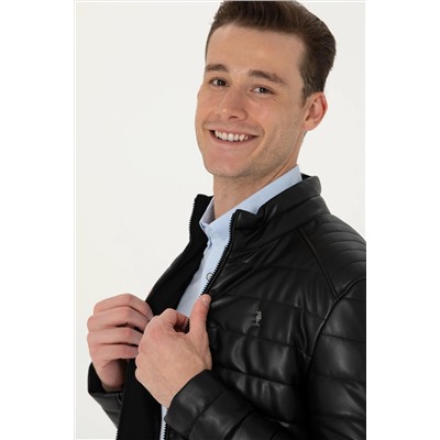 Erkek Siyah Deri Ceket