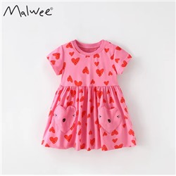 Хлопковое платье МАЛВЕ*Й (140-150)