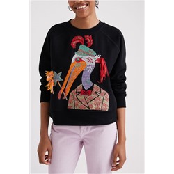 Sudadera pelícano bordado