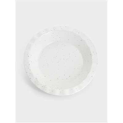 Форма для запекания, 25 см, фарфор P, круглая, молочная, в крапинку, Speckle