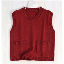 Женский повседневный вязаный шерстяной жилет КО*С