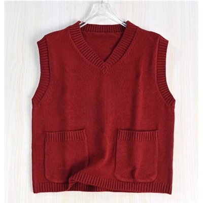 Женский повседневный вязаный шерстяной жилет КО*С