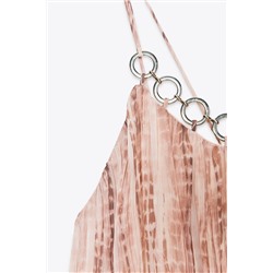 TIE-DYE DRESS WITH RINGS