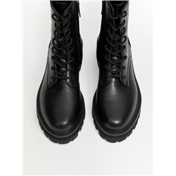 Ботинки на шнуровке, W028/kaya